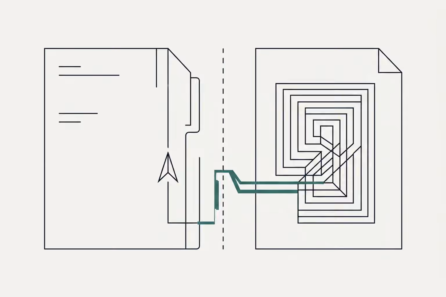 A classifier probe reads a sparse console sheet while a structured report and its recorded fault path sit across a directory boundary.